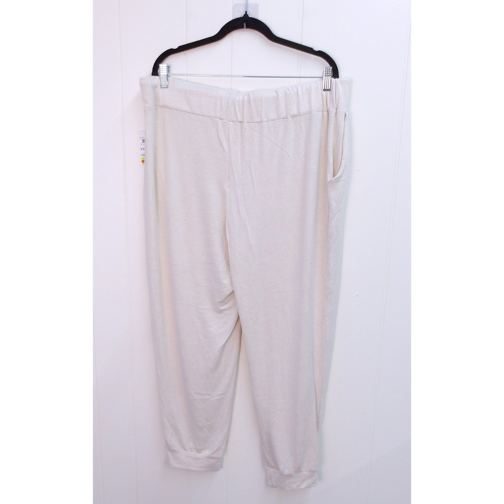 Charter Club Cropped Lounge Pants Drawstring Waist Joggers Comfy Beige XXL/#9187 - Picture 4 of 5